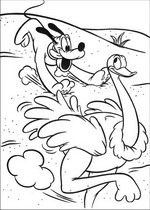 coloring page Mickey on safari